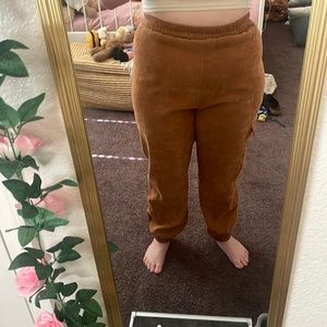 Romwe Corduroy Pants With Pocket